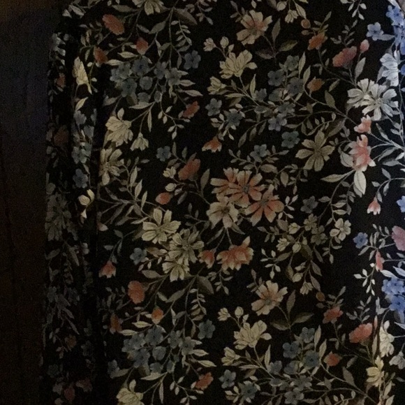 APT.9 flowery 100%polyester long sleeves shirt xxl - Picture 4 of 4